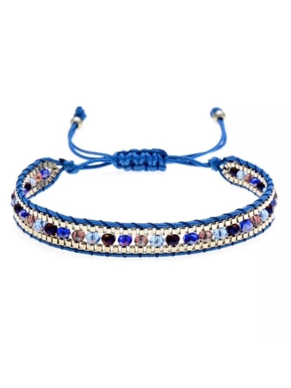 ⭐️ 5 for $25 Bohemian Weave Rope Crystal Bracelet Adjustable Charm Wrap